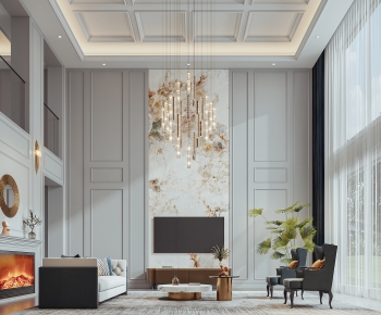 European Style A Living Room-ID:100190678
