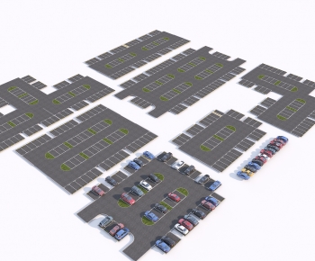 Modern Outdoor Parking Lot-ID:359128001