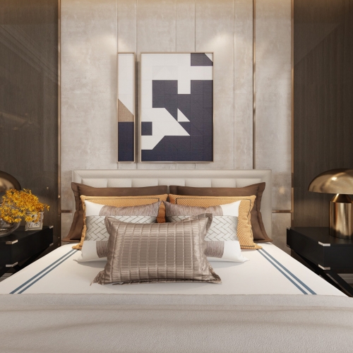 Modern Simple European Style Bedroom-ID:251923978