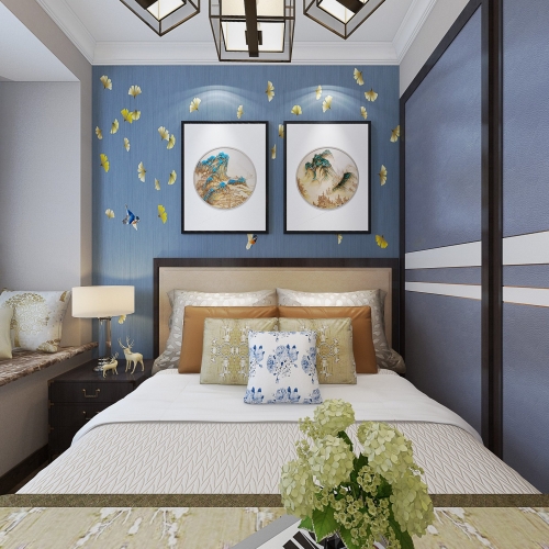 New Chinese Style Bedroom-ID:779111961