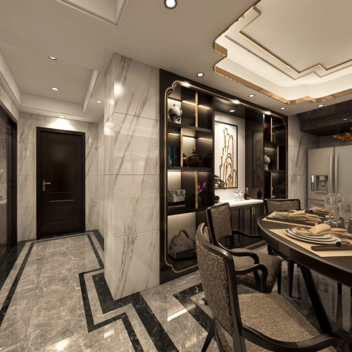 New Chinese Style Dining Room-ID:805448316