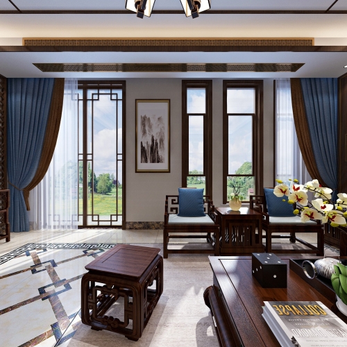 Chinese Style A Living Room-ID:609644475