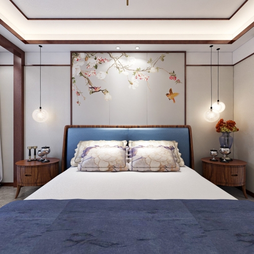 New Chinese Style Bedroom-ID:423026783