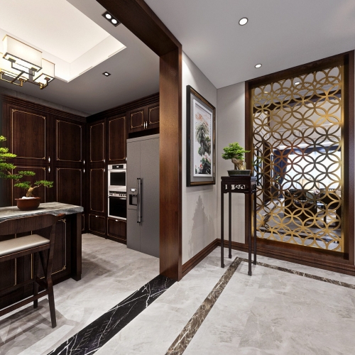 New Chinese Style Dining Room-ID:916224344