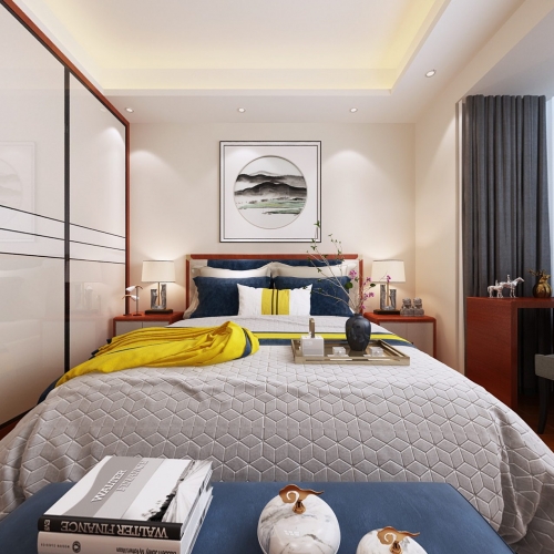New Chinese Style Bedroom-ID:165574362