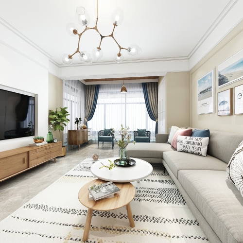 Nordic Style A Living Room-ID:563290694