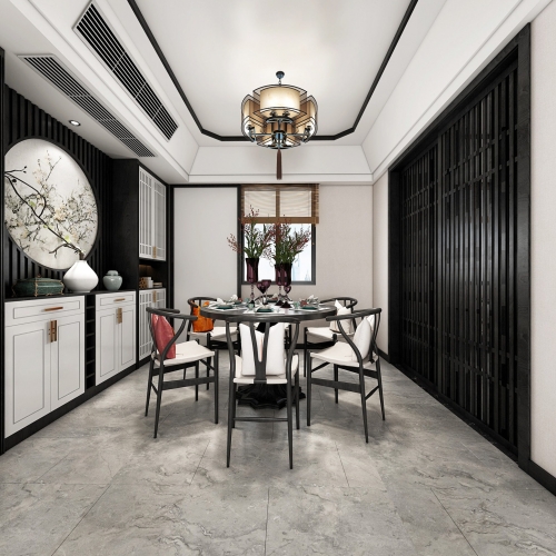 New Chinese Style Dining Room-ID:653114377