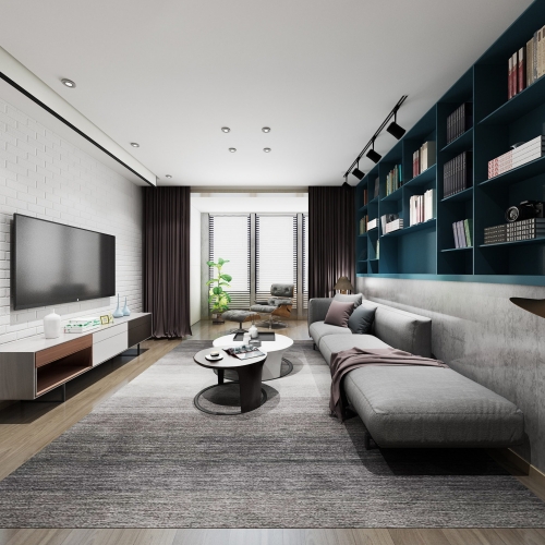 Modern A Living Room-ID:334229813