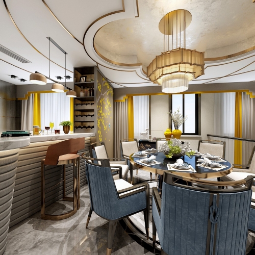 New Chinese Style Dining Room-ID:289038175