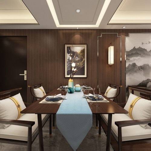 New Chinese Style Dining Room-ID:178525542