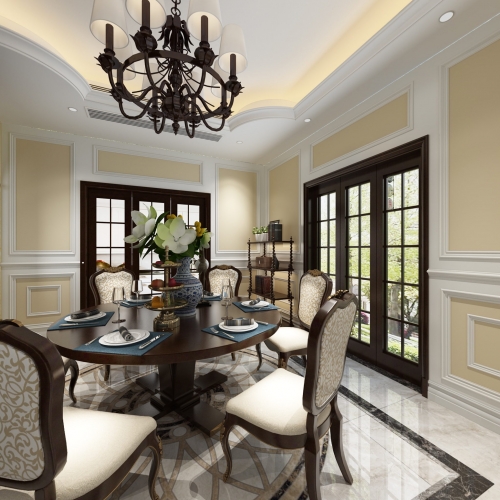 American Style Dining Room-ID:710941931
