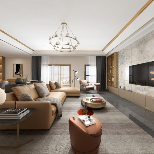 Modern Hong Kong Style A Living Room-ID:860219716