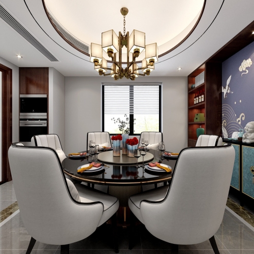 New Chinese Style Dining Room-ID:702218261