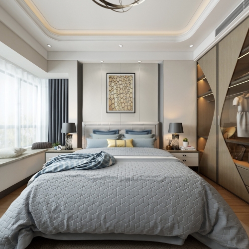 Modern Hong Kong Style Bedroom-ID:640813343