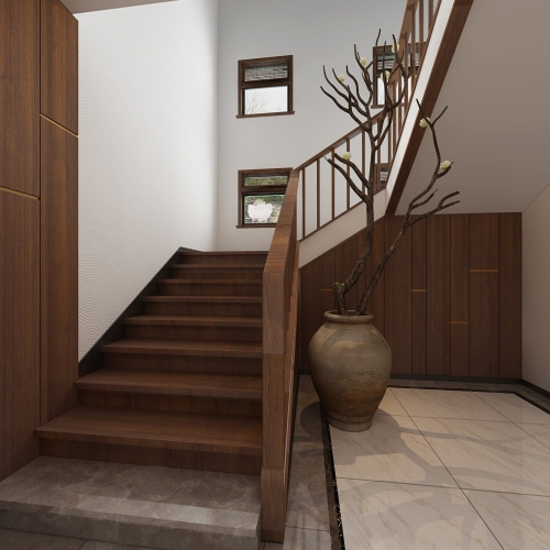 New Chinese Style Stairwell-ID:873449681
