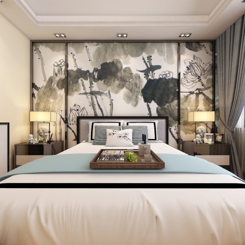 New Chinese Style Bedroom-ID:526762174