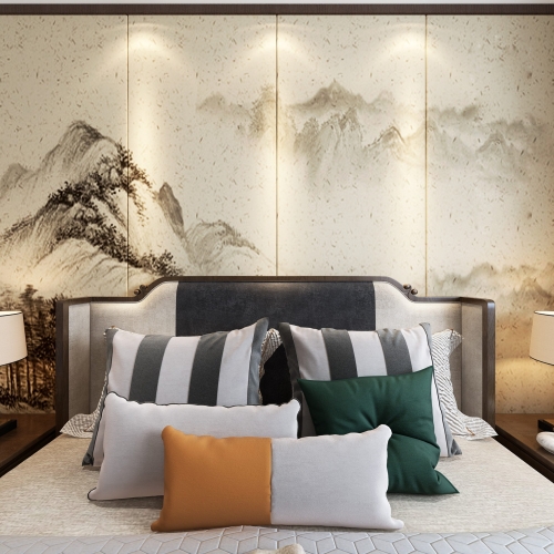 New Chinese Style Bedroom-ID:387682815