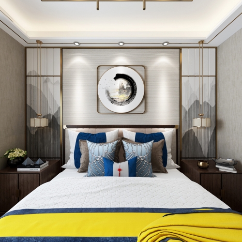 New Chinese Style Bedroom-ID:102616857