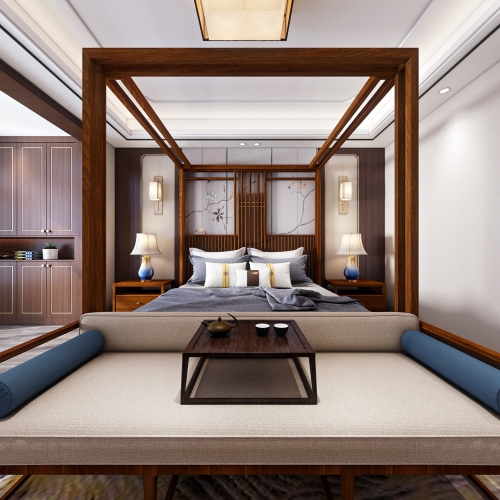 New Chinese Style Bedroom-ID:108211787