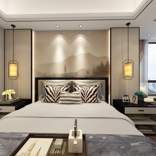 New Chinese Style Bedroom-ID:110645894