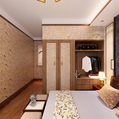 New Chinese Style Bedroom-ID:122940589