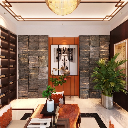New Chinese Style Dining Room-ID:133159145