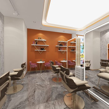 全景-现代理发店-模型ID【508341】