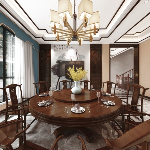 New Chinese Style Dining Room-ID:273804454