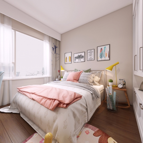 Nordic Style Girl's Room Daughter's Room-ID:747104978