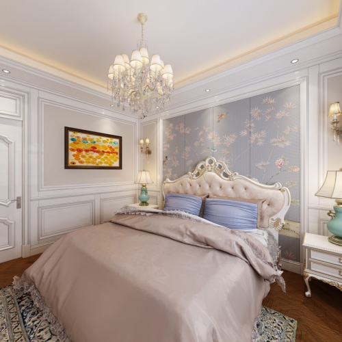 Simple European Style Bedroom-ID:969064657
