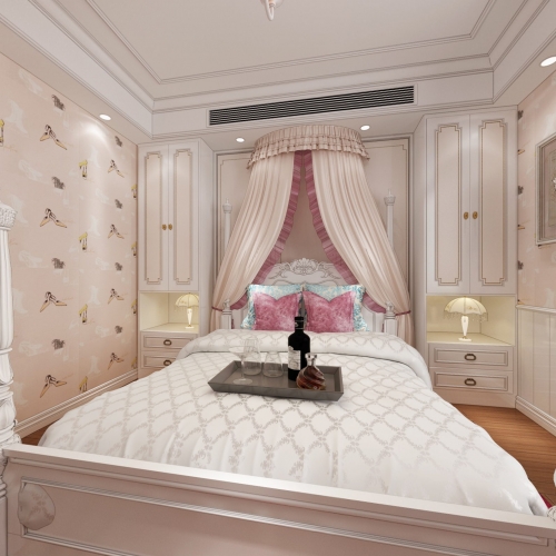 Simple European Style Bedroom-ID:961834482