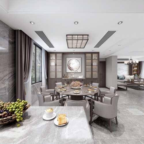 New Chinese Style Dining Room-ID:952796438