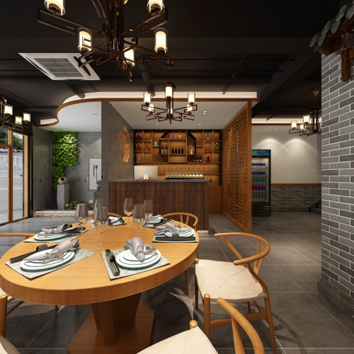 New Chinese Style Dining Room-ID:794430788