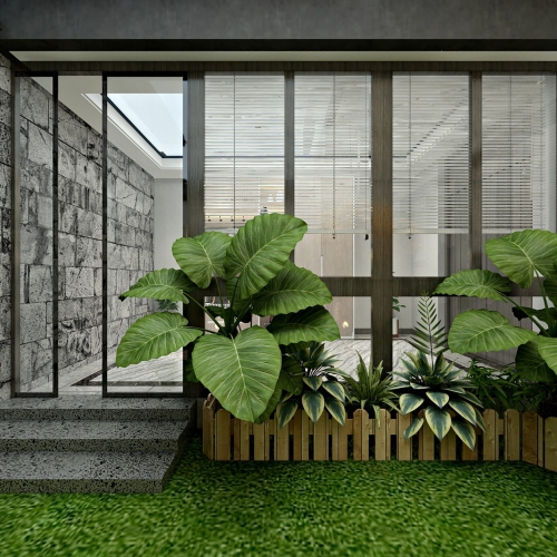 New Chinese Style Courtyard/landscape-ID:922478873
