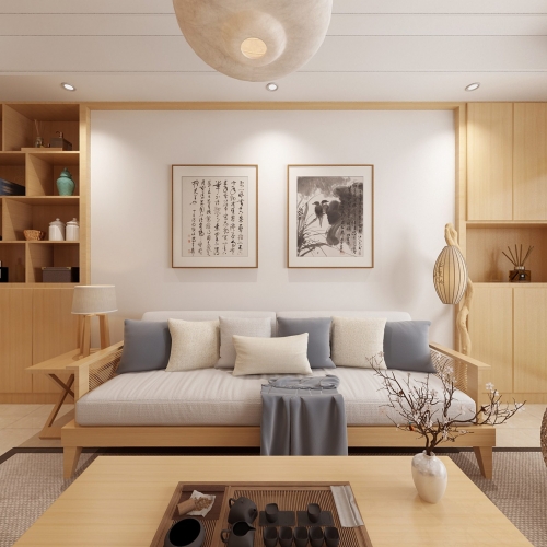 Japanese Style A Living Room-ID:326923761