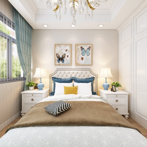 Simple European Style Bedroom-ID:253524528