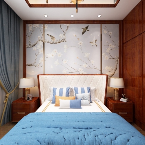 New Chinese Style Bedroom-ID:827265647