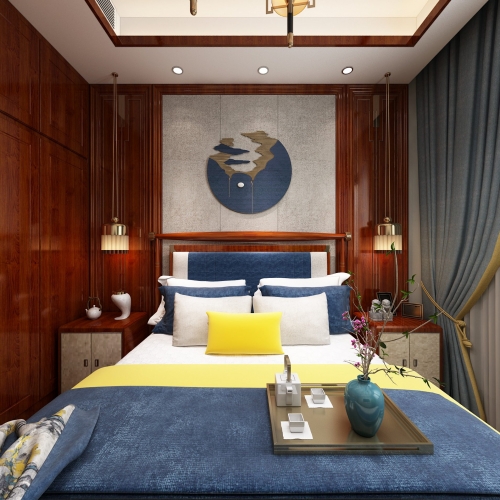 New Chinese Style Bedroom-ID:799516127