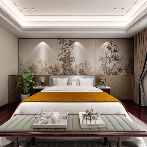 New Chinese Style Bedroom-ID:927344716