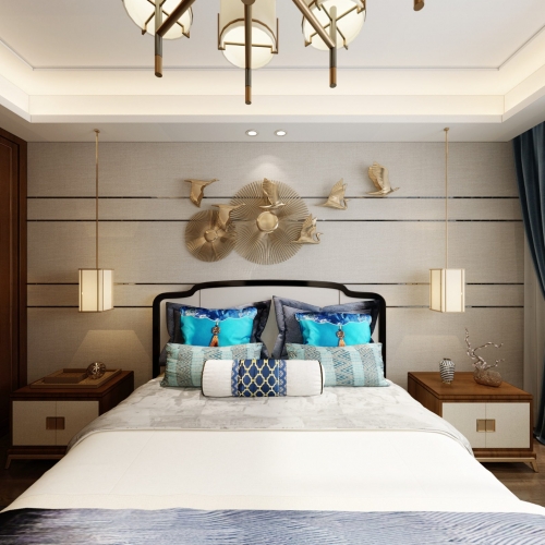 New Chinese Style Bedroom-ID:780118825