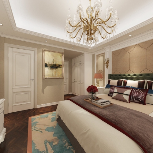 Simple European Style Bedroom-ID:866028237