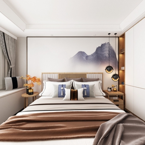 New Chinese Style Bedroom-ID:634148599