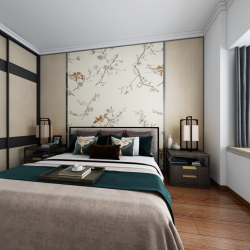 New Chinese Style Bedroom-ID:828042796