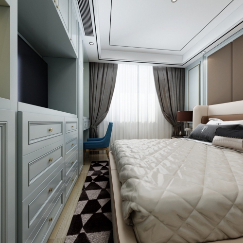 Simple European Style Bedroom-ID:168591477