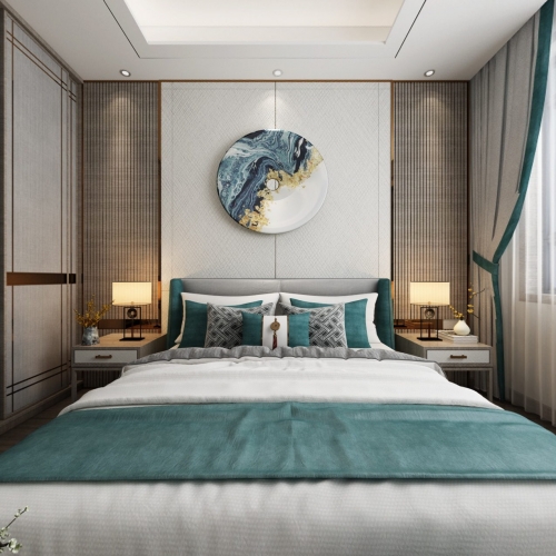 New Chinese Style Bedroom-ID:549733599