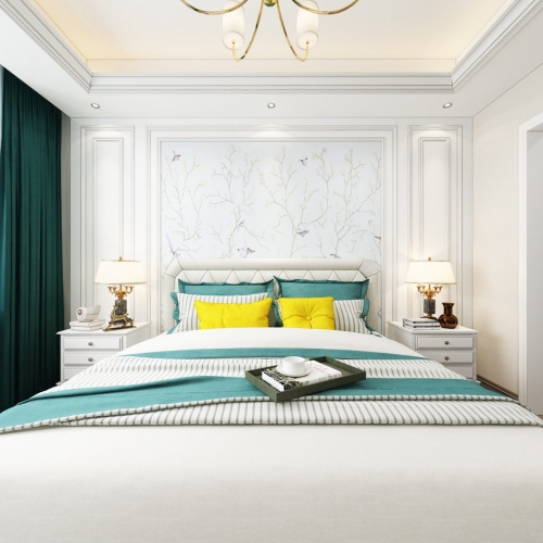 Simple European Style Bedroom-ID:194274536