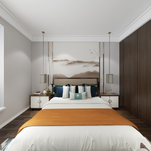 New Chinese Style Bedroom-ID:403972673