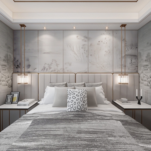 New Chinese Style Bedroom-ID:938961152