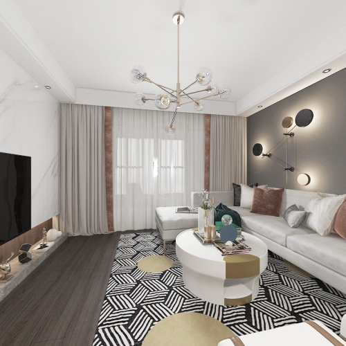 Modern A Living Room-ID:286802525