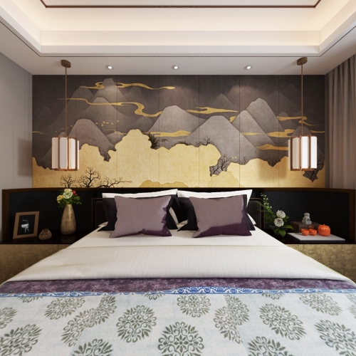 New Chinese Style Bedroom-ID:273354367